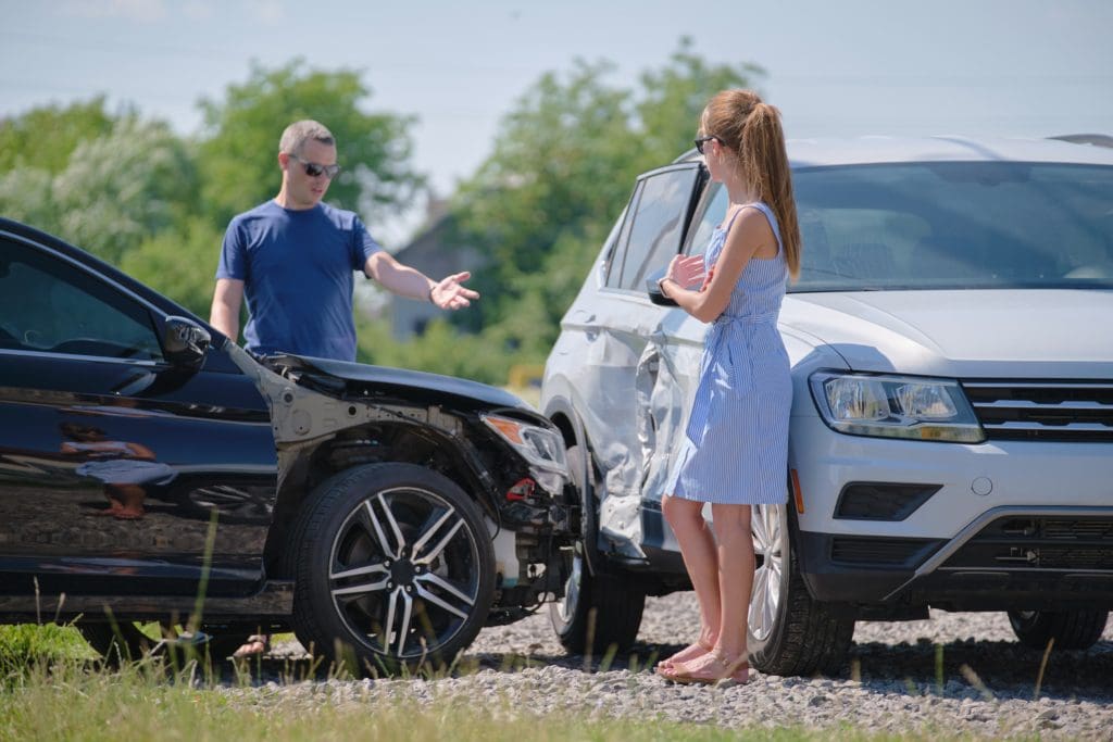 Determining who is at fault in an accident.