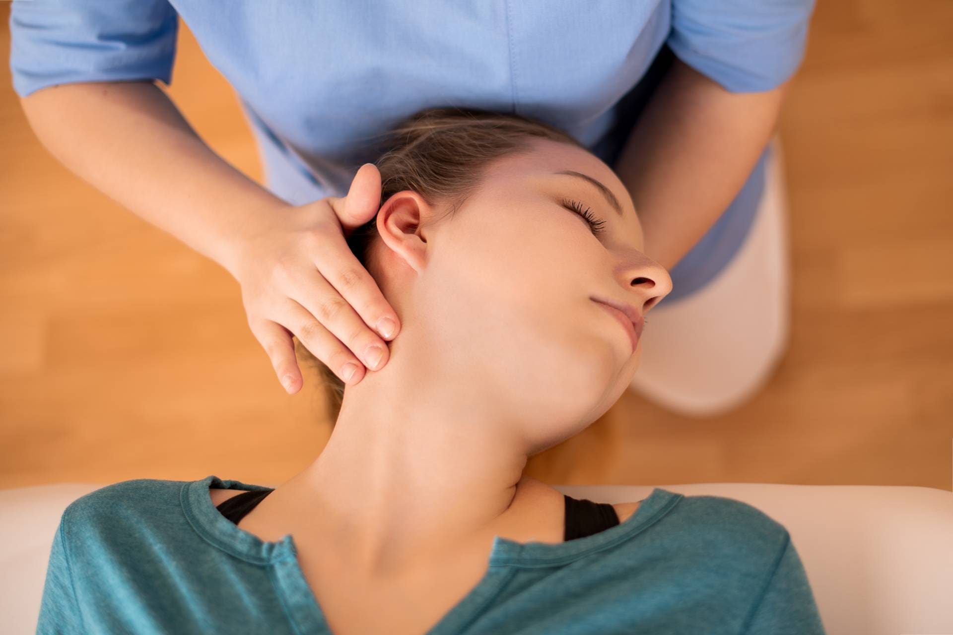 Women being worked on by a chiropractor 