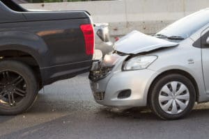 rear-end collision after a sudden stop