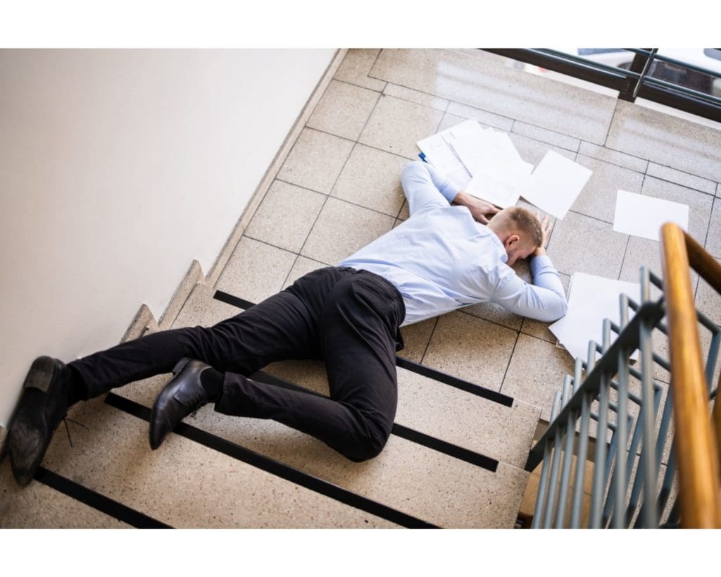 Stairs can be a cause of slip and fall accidents, especially if improperly maintained