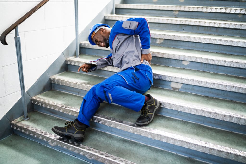Stairs can be a hazard for slip and fall injuries