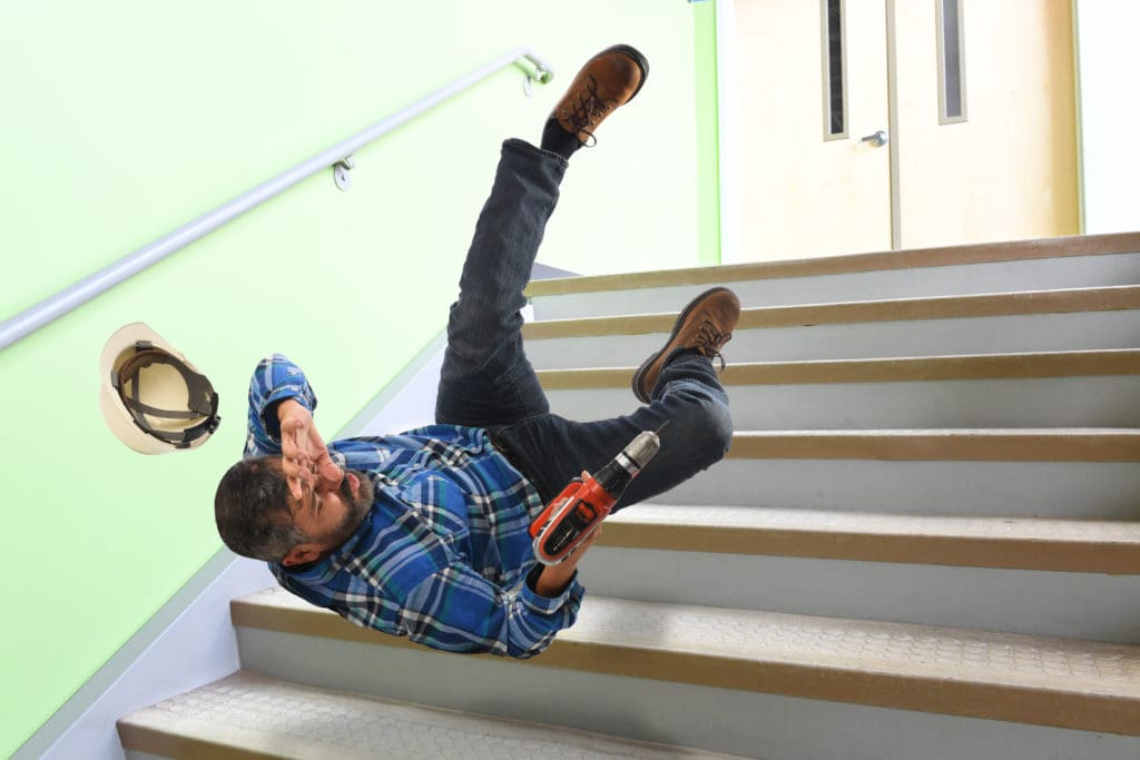 Stairs can be a cause of slip and fall injuries