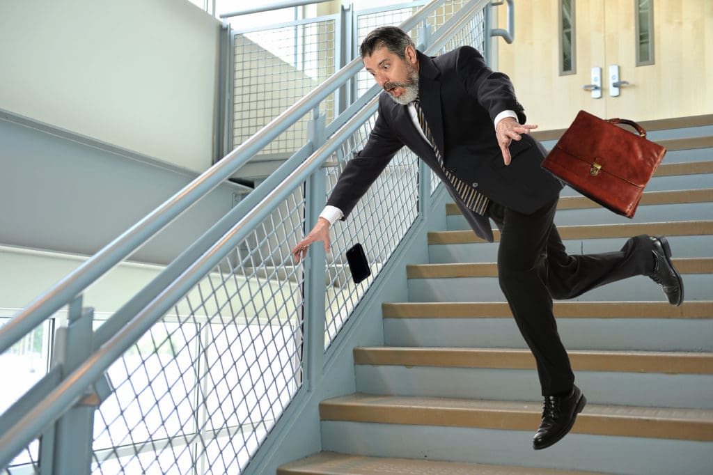 Stairs can be a major cause of slip and fall accidents