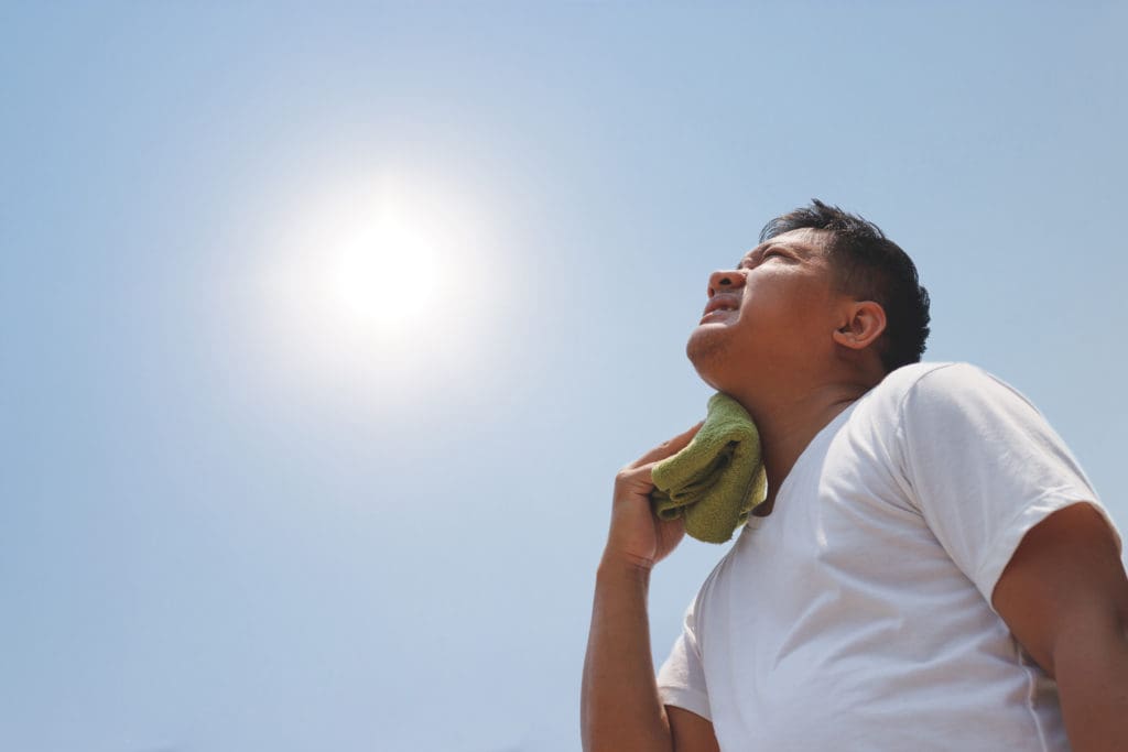 Heatstroke can affect anyone on a hot day