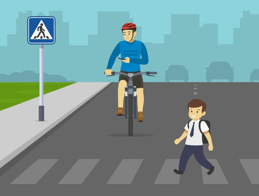 Distracted riding is a leading cause of cycling accidents