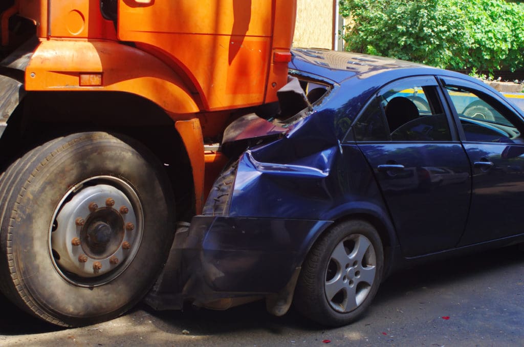 truck accident involving a car