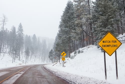 accidentes de Invierno y quitanieves