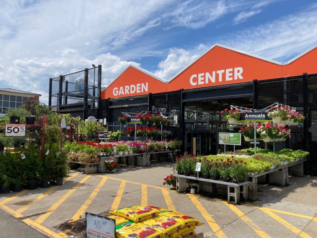 Home Depot garden center