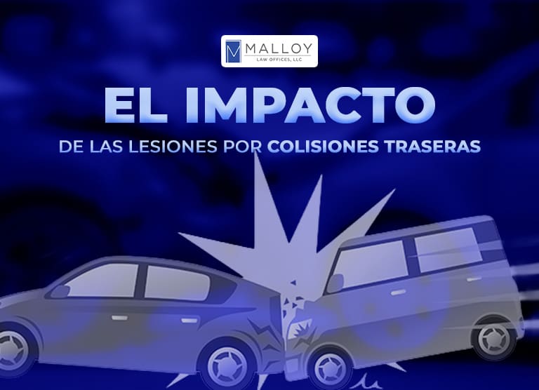 El impacto de lesiones por colisiones traseras