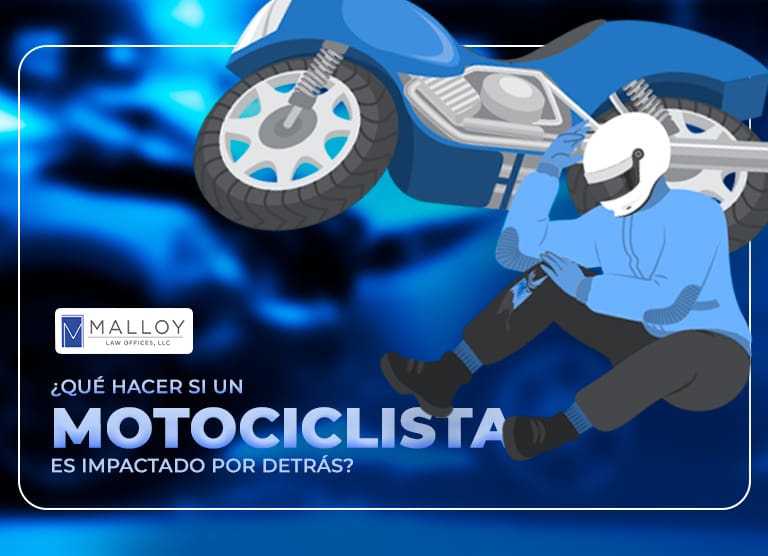 ¿Qué hacer si un motociclista es impactado por detrás?