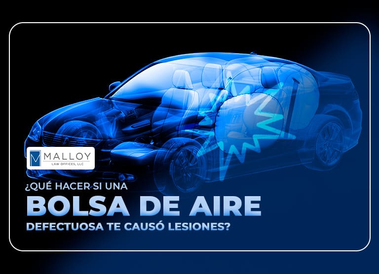 ¿Qué hacer si una bolsa de aire defectuosa te causo lesiones?
