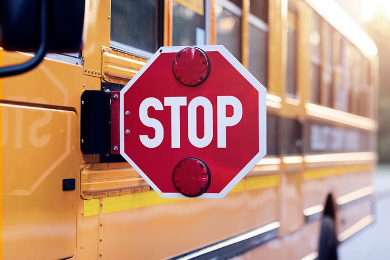 Señal de stop de autobus