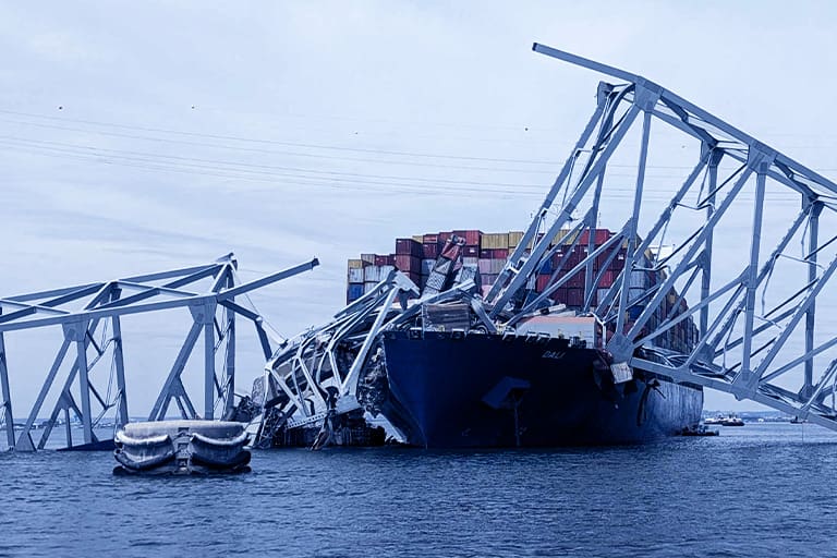 Accidente en el Key Bridge